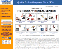 Tablet Screenshot of homecraftrentals.com